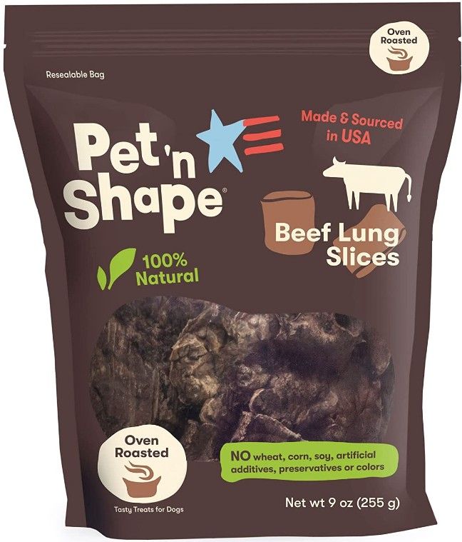 Pet 'n Shape Natural Beef Lung Slices Dog Treats