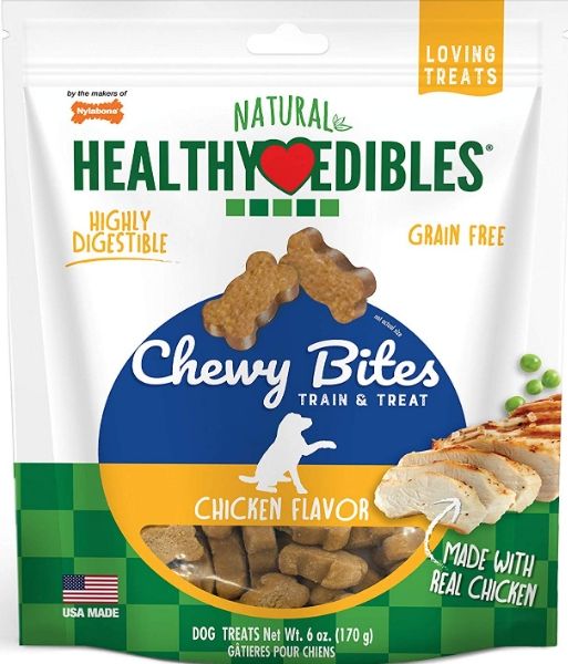 Nylabone Natural Healthy Edibles Chewy Bites Dog Treats