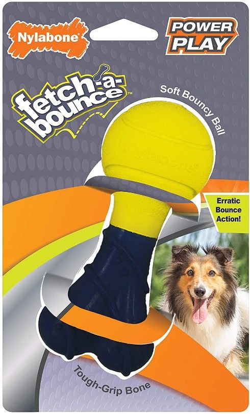 Nylabone Power Play Fetch-a-Bounce Rubber 5" Dog Toy