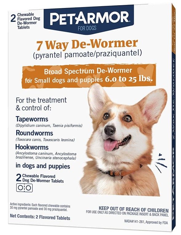 PetArmor 7 Way De-Wormer for Small Dogs and Puppies