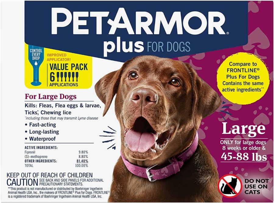 PetArmor Plus Flea and Tick Treatment for Dogs
