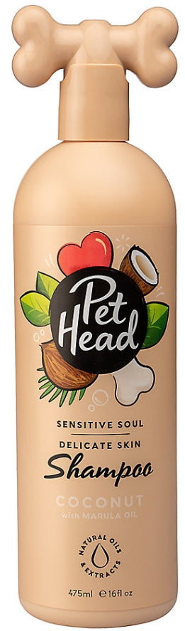 Pet Head Sensitive Soul Delicate Skin Shampoo for Dogs Coconut with Marula Oil