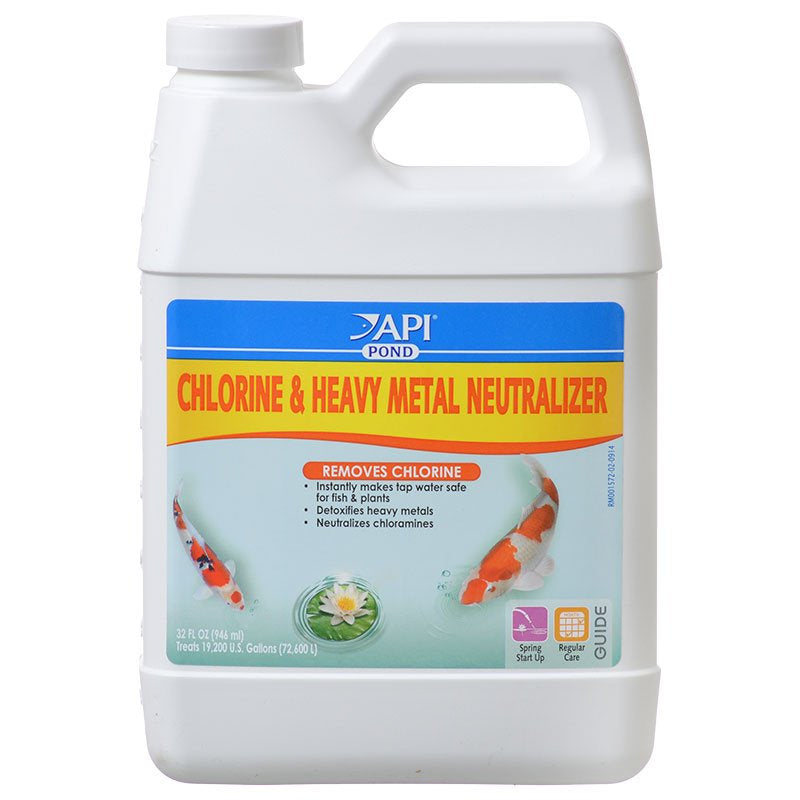 API Pond Chlorine and Heavy Metal Neutralizer Removes Chlorine