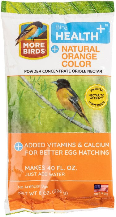 More Birds Health Plus Natural Orange Oriole Nectar Powder Concentrate