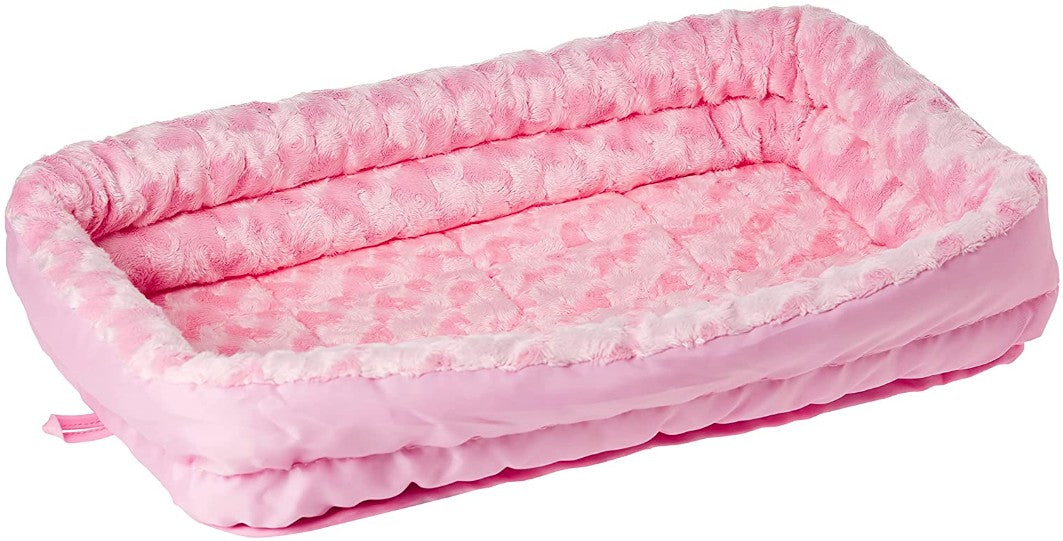 MidWest Double Bolster Pet Bed Pink