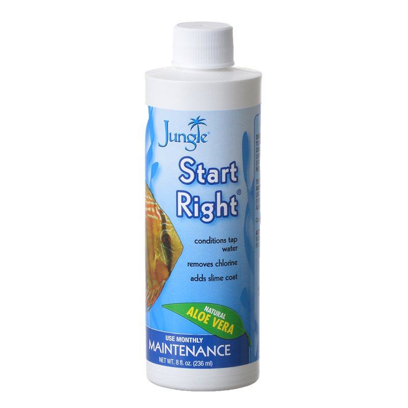 Jungle Labs Start Right Conditions Tap Water, Removes Chlorine, Adds Slime Coat for Aquariums