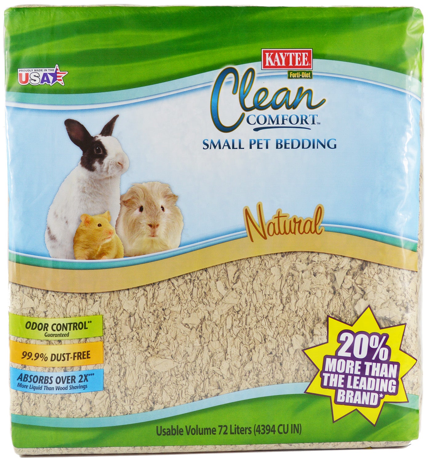 Kaytee Clean and Cozy Extreme Odor Control Bedding, 40 Liters 2440 cu.in.
