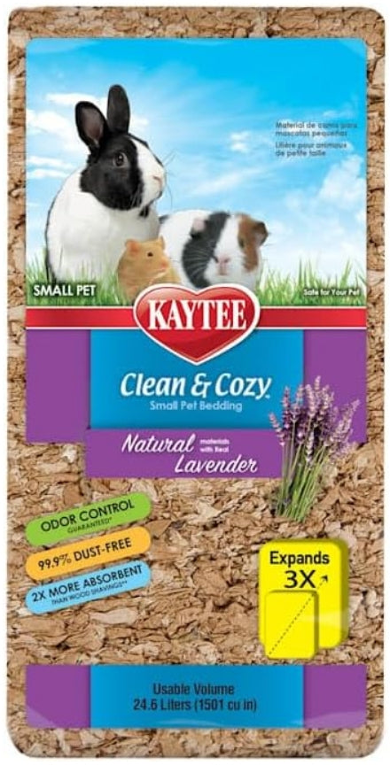 Kaytee Clean and Cozy Natural Small Pet Bedding with Lavendar