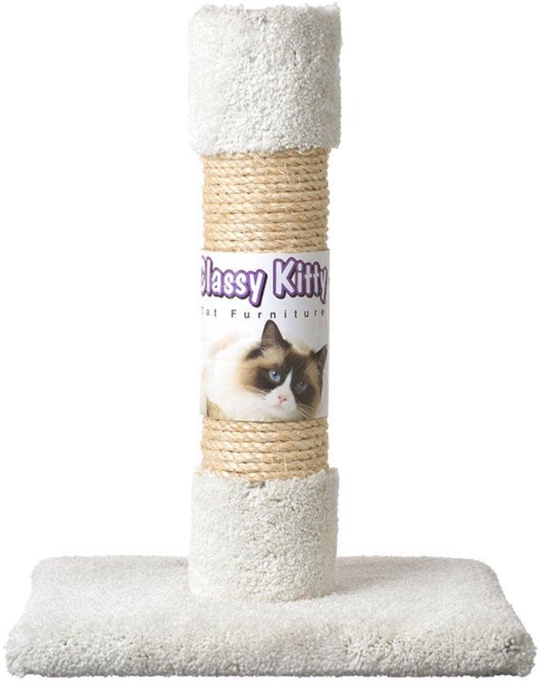 North American Classy Kitty Decorator Cat Scratching Post Carpet and Sisal Assorted Colors