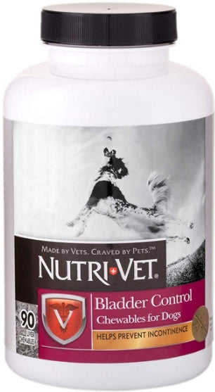 Nutri-Vet Bladder Control Chewables for Dogs Helps Prevent Incontinence
