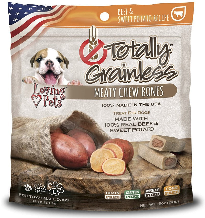 Loving Pets Totally Grainless Beef and Sweet Potato Bones Small