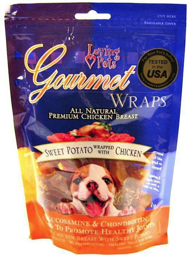 Loving Pets Gourmet Wraps Sweet Potato and Chicken