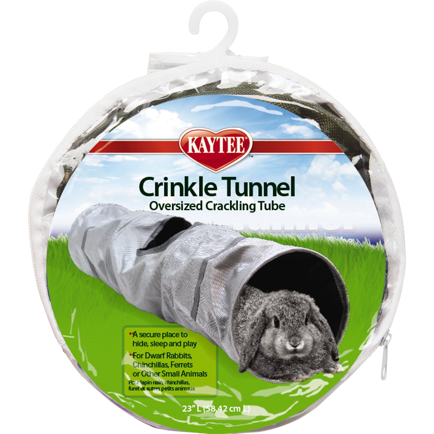 Kaytee Crinkle Tunnel Oversized Crinkling Tube for Small Pets