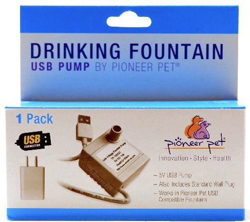 Pioneer Pet Drinking Fountain Pump USB Plug With Transformer