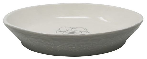 Pioneer Pet Ceramic Oval Magnolia Food or Water Bowl for Pets