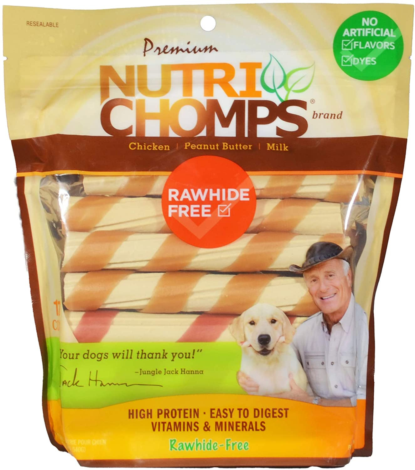 Nutri Chomps Wrapped Twist Dog Treat Assorted Flavors